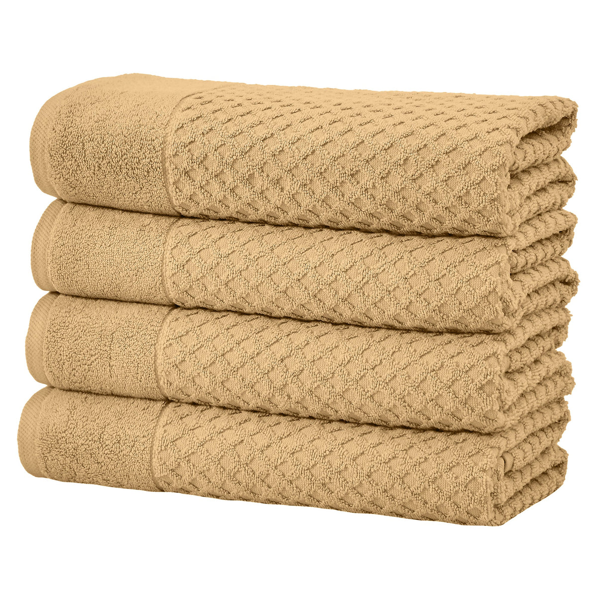 Cotton Diamond Waffle Weave Bath Towel Set – Grayson Collection – view 29