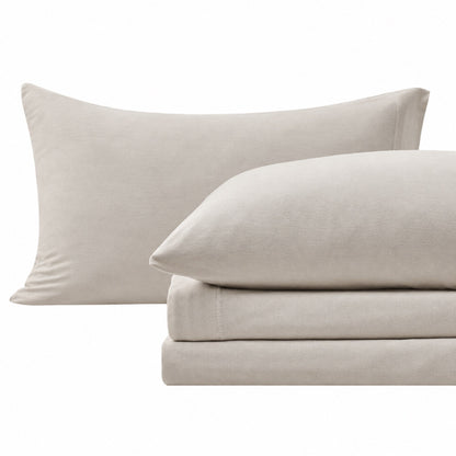 100% Organic Cotton Jersey Knit Sheet Set, Soft and Stretchy – view 9