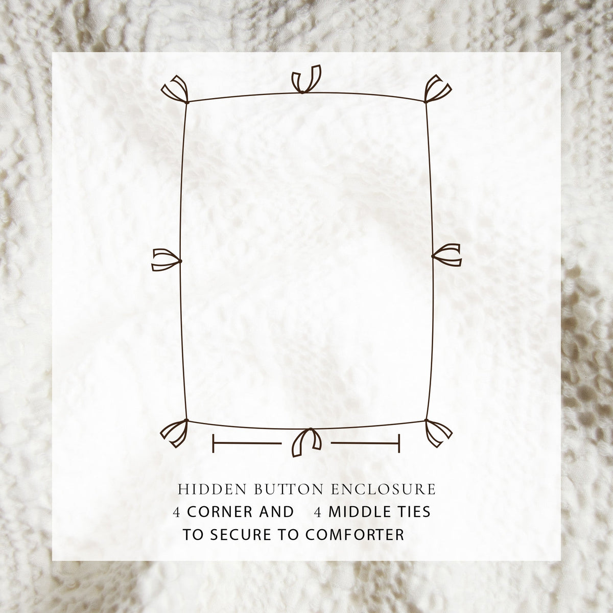 Cotton Honeycomb Waffle Weave Duvet Cover Set – Mattea Collection – view 11