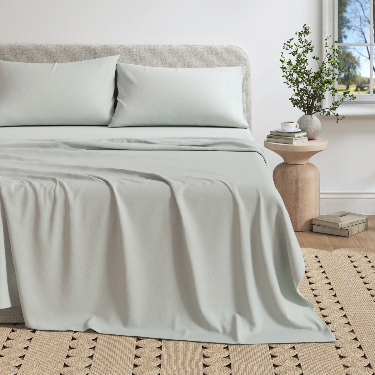 Heathered Jersey Knit Sheet Set – Carmen Collection – view 57