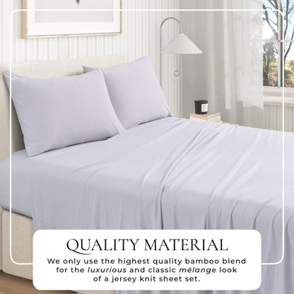 Viscose from Bamboo and Cotton Blend Jersey Knit Sheet Set – view 14