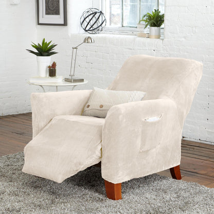 Velvet Stretch Slipcover – Gale Collection Form-Fit Sofa Cover – view 115