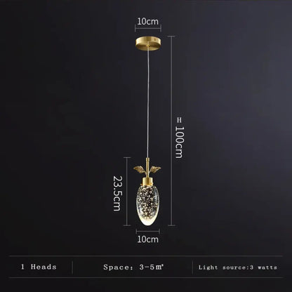 Modern Round Crystal Pendant Light for Dining Room and Bedroom – view 10