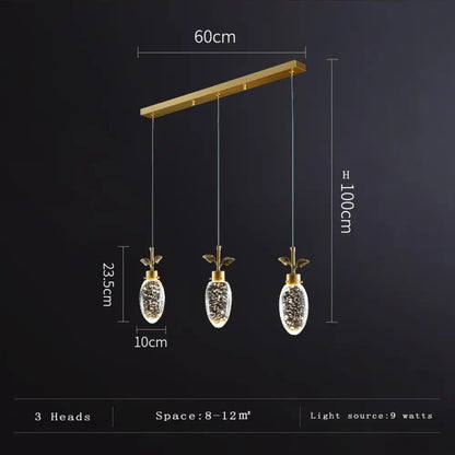 Modern Round Crystal Pendant Light for Dining Room and Bedroom – view 11