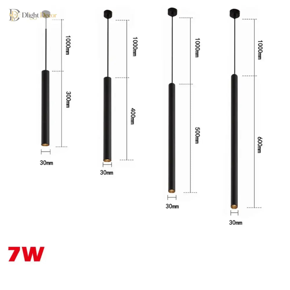 Ella Nordic Long Tube LED Pendant Light for Dining Room – view 4