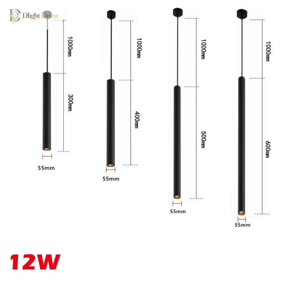 Ella Nordic Long Tube LED Pendant Light for Dining Room – view 5