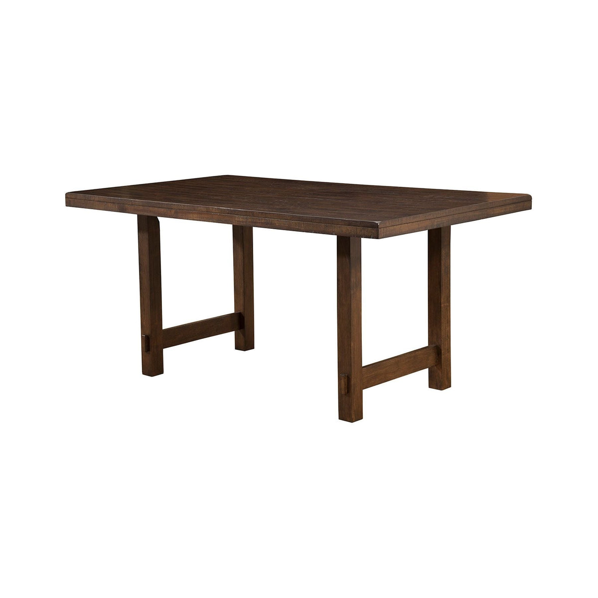 Emery Distressed Walnut Dining Table, Seats Six – view 2