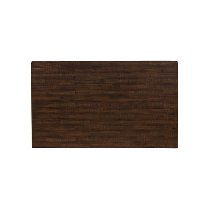 Emery Distressed Walnut Dining Table, Seats Six – view 3