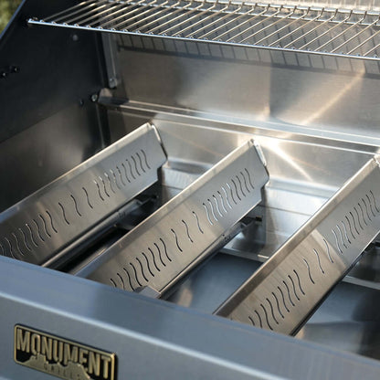 Monument Eminence 405 Smart Stainless Gas Grill with ClearView Lid – view 8