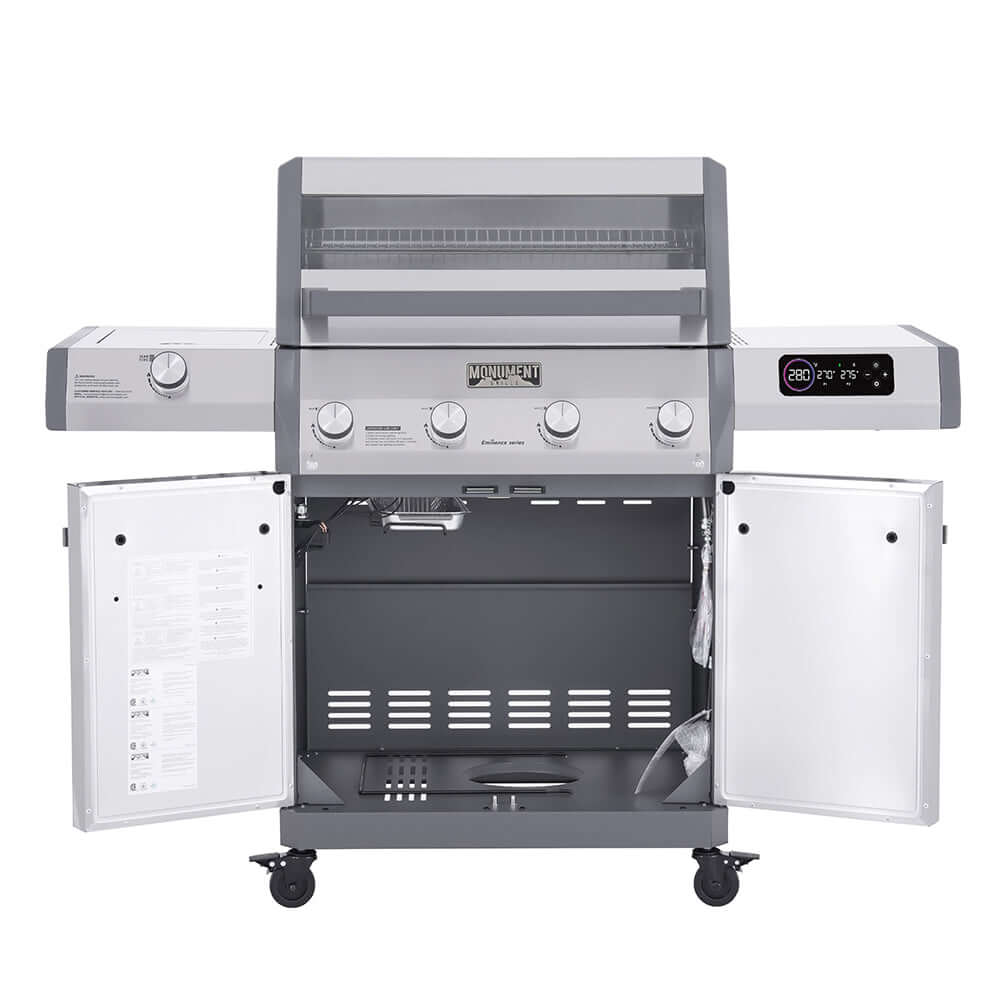 Monument Eminence 405 Smart Stainless Gas Grill with ClearView Lid – view 17