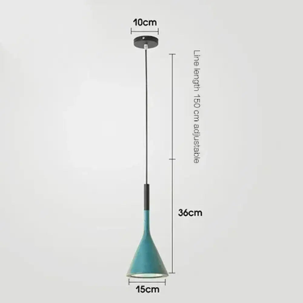 Emma Modern Metal Cord Pendant Light in Eight Colors – view 8