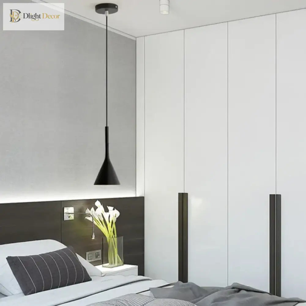Emma Modern Metal Cord Pendant Light in Eight Colors – view 3
