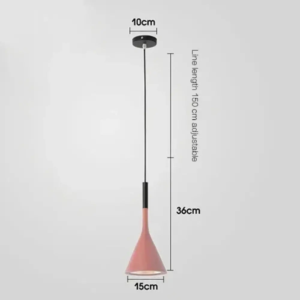 Emma Modern Metal Cord Pendant Light in Eight Colors – view 11
