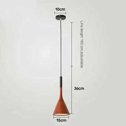 Emma Modern Metal Cord Pendant Light in Eight Colors – view 13