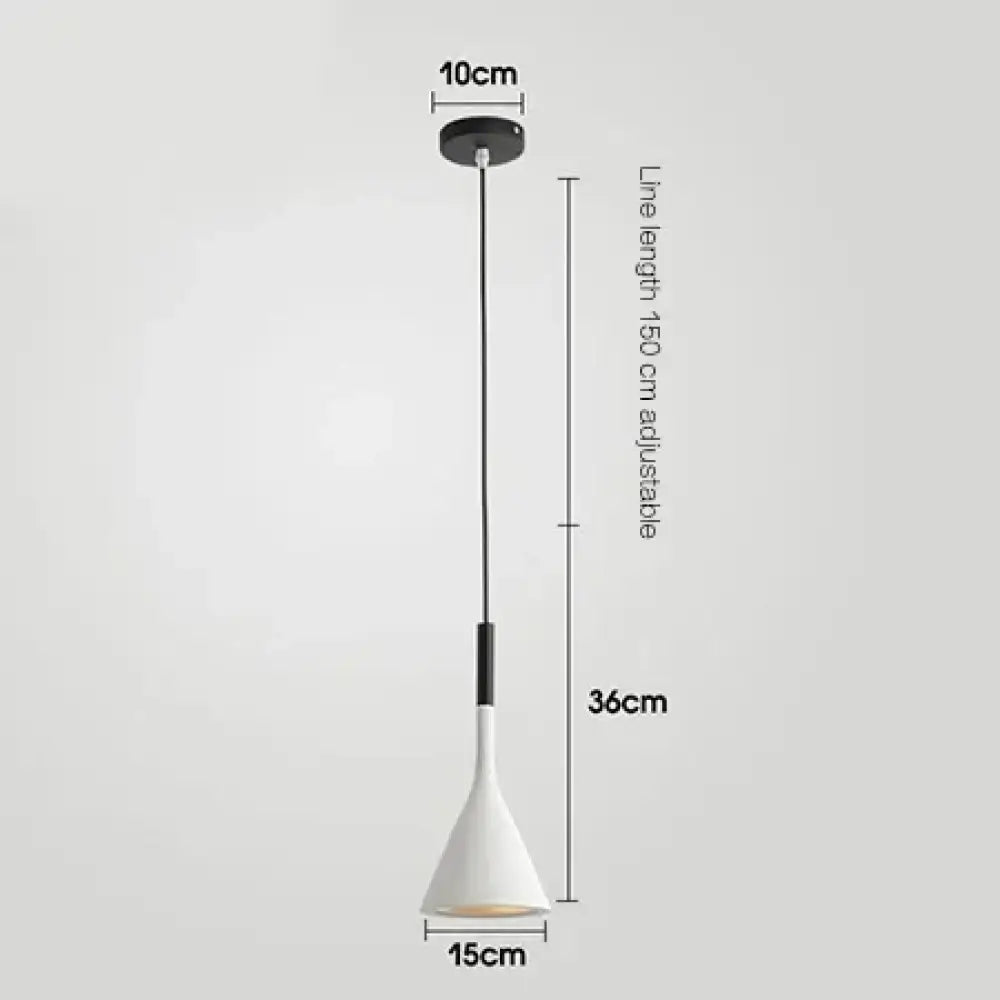 Emma Modern Metal Cord Pendant Light in Eight Colors – view 10