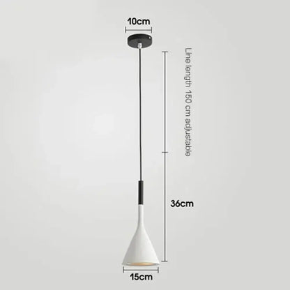 Emma Modern Metal Cord Pendant Light in Eight Colors – view 10