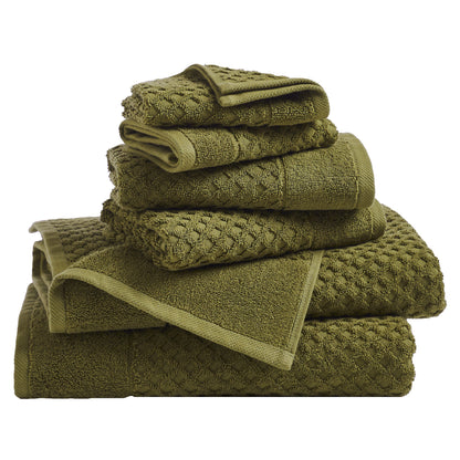 Cotton Diamond Waffle Weave Bath Towel Set – Grayson Collection – view 76