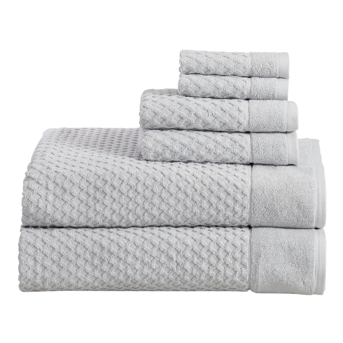 Cotton Diamond Waffle Weave Bath Towel Set – Grayson Collection – view 138