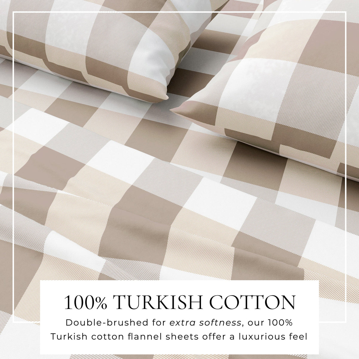 Turkish Cotton Flannel Sheet Set – Belle Collection – view 2