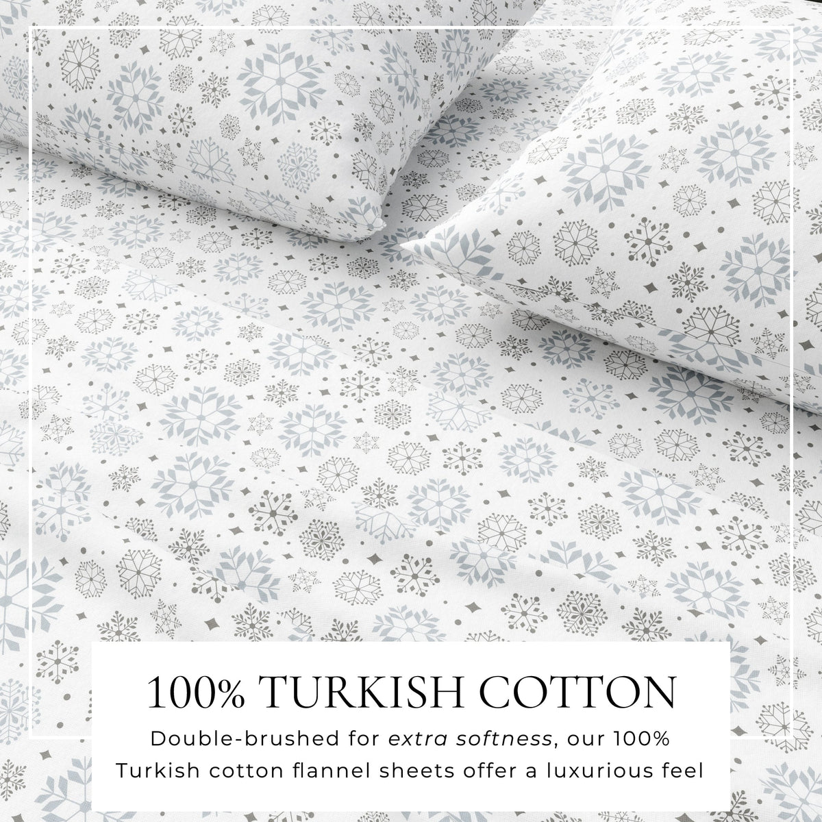 Turkish Cotton Flannel Sheet Set – Stratton Collection – view 26