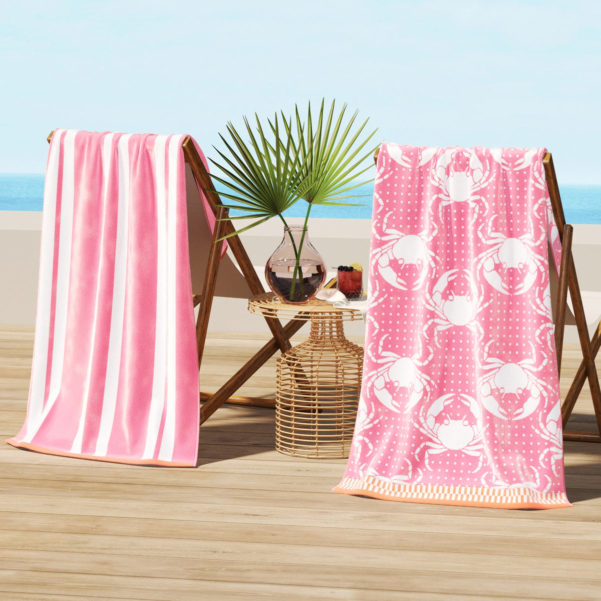 Maui Collection Cotton Velour Beach Towels, 30 x 60 Inch 2 or 4 Pack – view 7