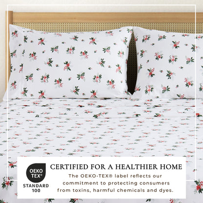 Brushed Microfiber Printed Sheet Set – Baylor Collection – view 45