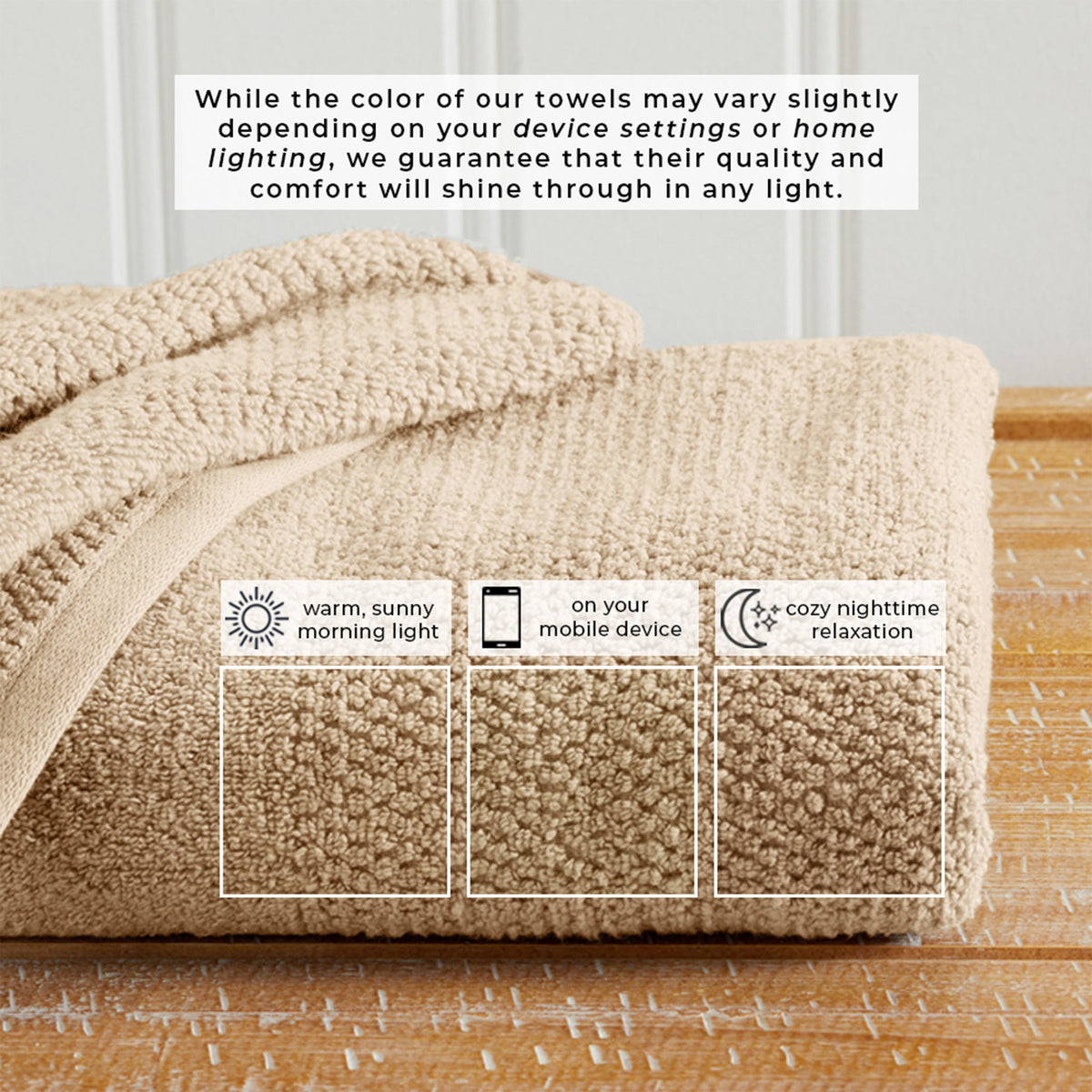100% Cotton Rice Weave Textured Bath Towel Set – Marbella Collection – view 26