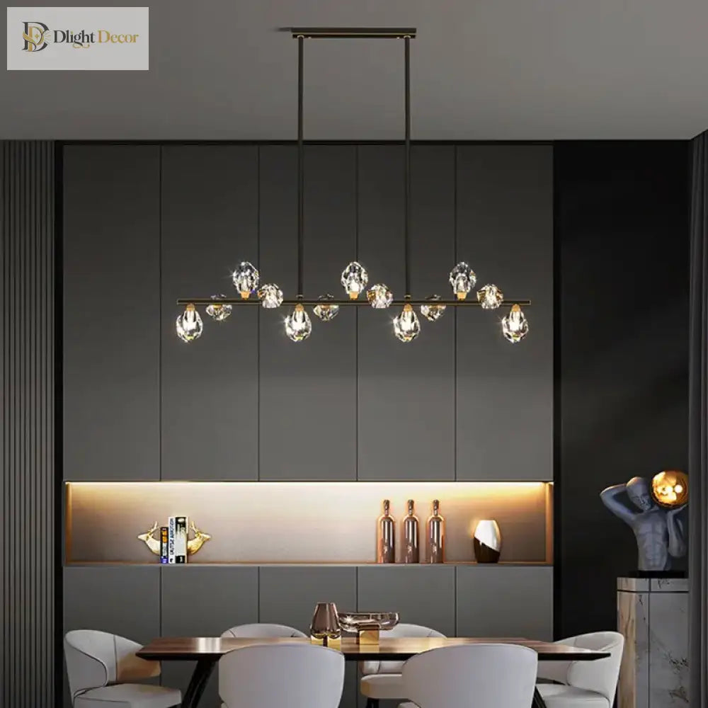 Exquisite Crystal Chandelier Pendant Light for Dining Room – view 4