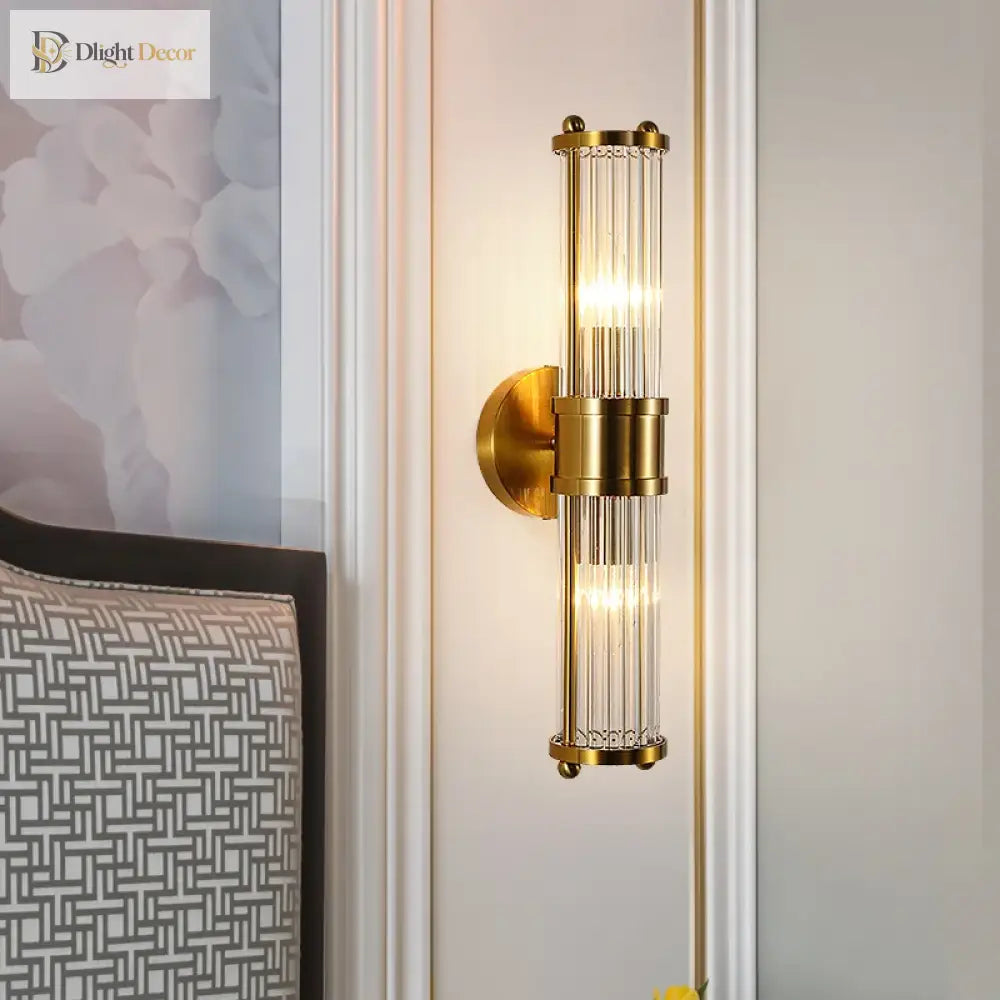 Exquisite Crystal LED Wall Sconce – Single or Double Head Wall Light – view 2