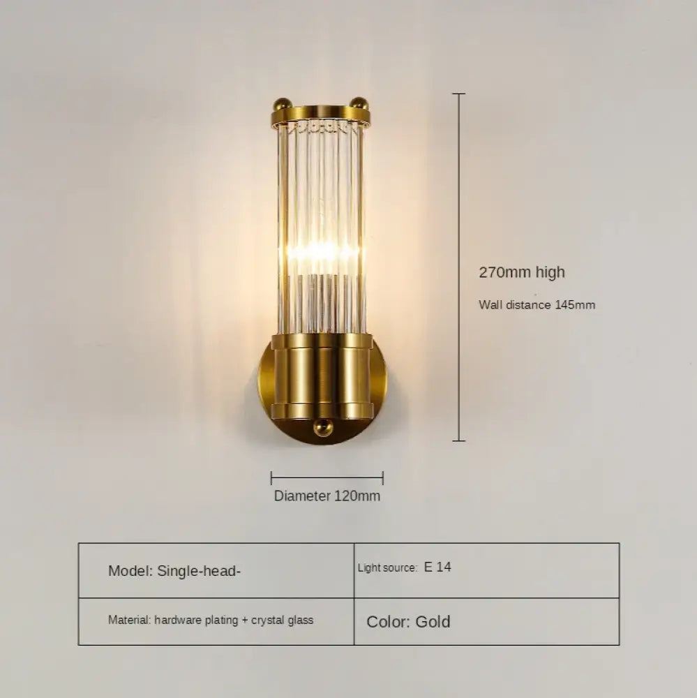 Exquisite Crystal LED Wall Sconce – Single or Double Head Wall Light – view 7