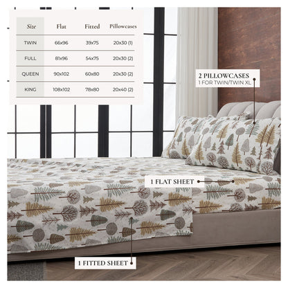 Lodge Print Microfiber Sheet Set – Mountain Ridge Collection – view 12