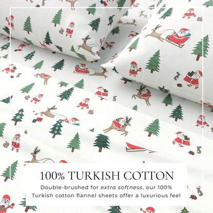 Turkish Cotton Christmas Flannel Sheets – Whittaker Holiday Prints – view 18