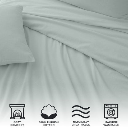 Turkish Cotton Flannel Sheet Set – Raye Collection – view 9