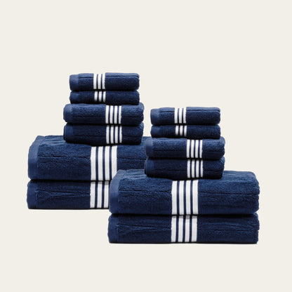 Nautilus Australian Cotton Striped Bath Towels, 600 GSM Towels and Sets – view 14