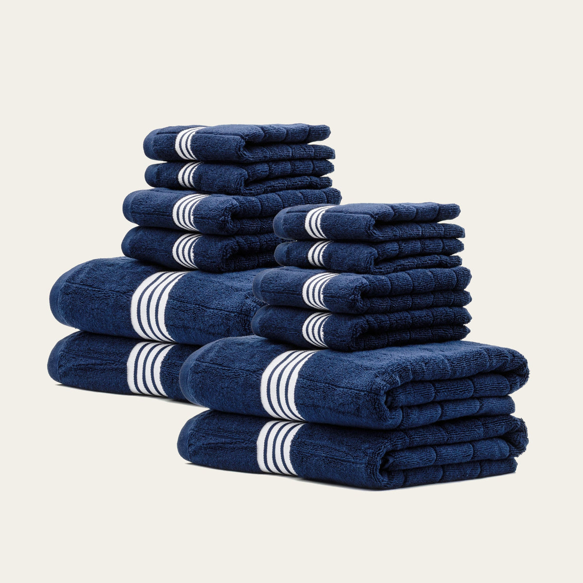 Nautilus Australian Cotton Striped Bath Towels, 600 GSM Towels and Sets – view 7