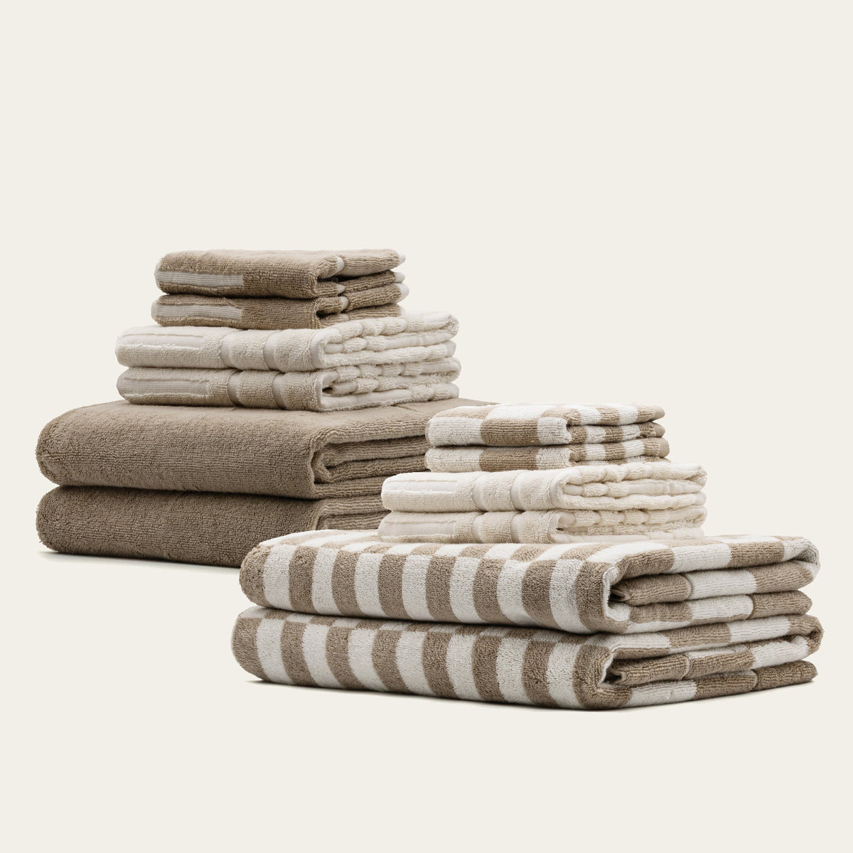Pietra Australian Cotton Towels with Checkered Design, 600 GSM – view 20