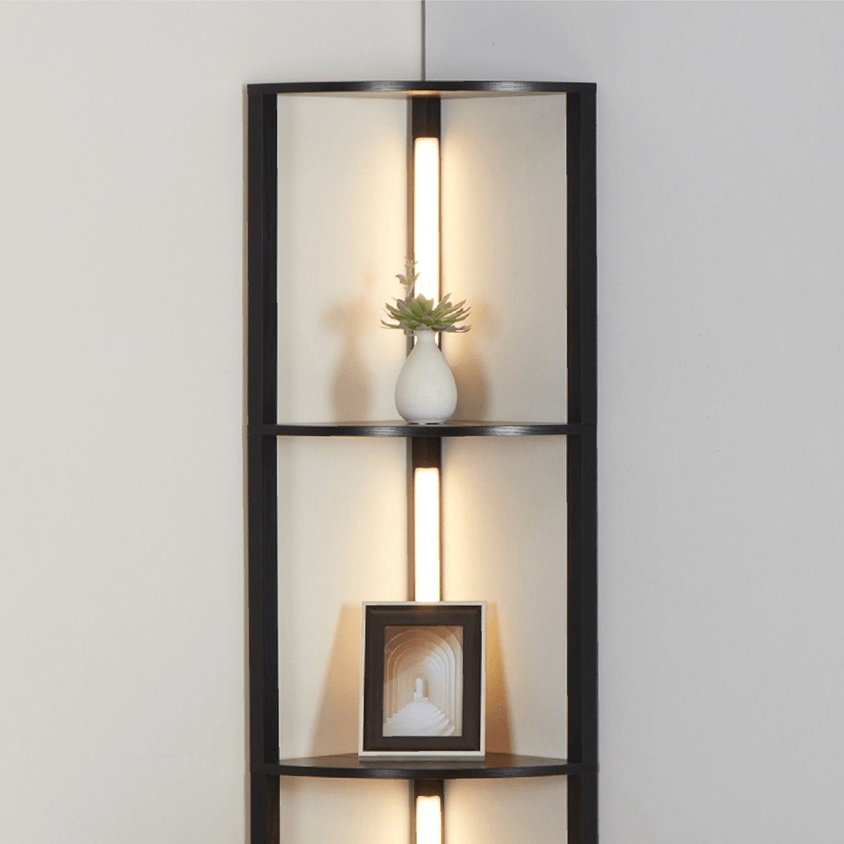 Fancy Edge PRO LED Corner Display Shelf with App and Remote, Black – view 10