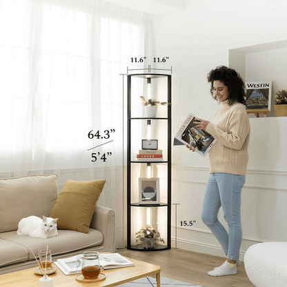 Fancy Edge PRO LED Corner Display Shelf with App and Remote, Black – view 13