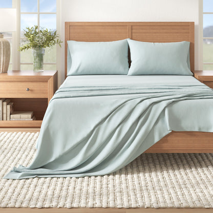 Solid Cotton Flannel Sheet Set – Nordic Collection – view 20