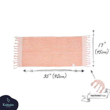Striped Organic Turkish Cotton Hand Towel, Long 17 x 35 Inch – view 22