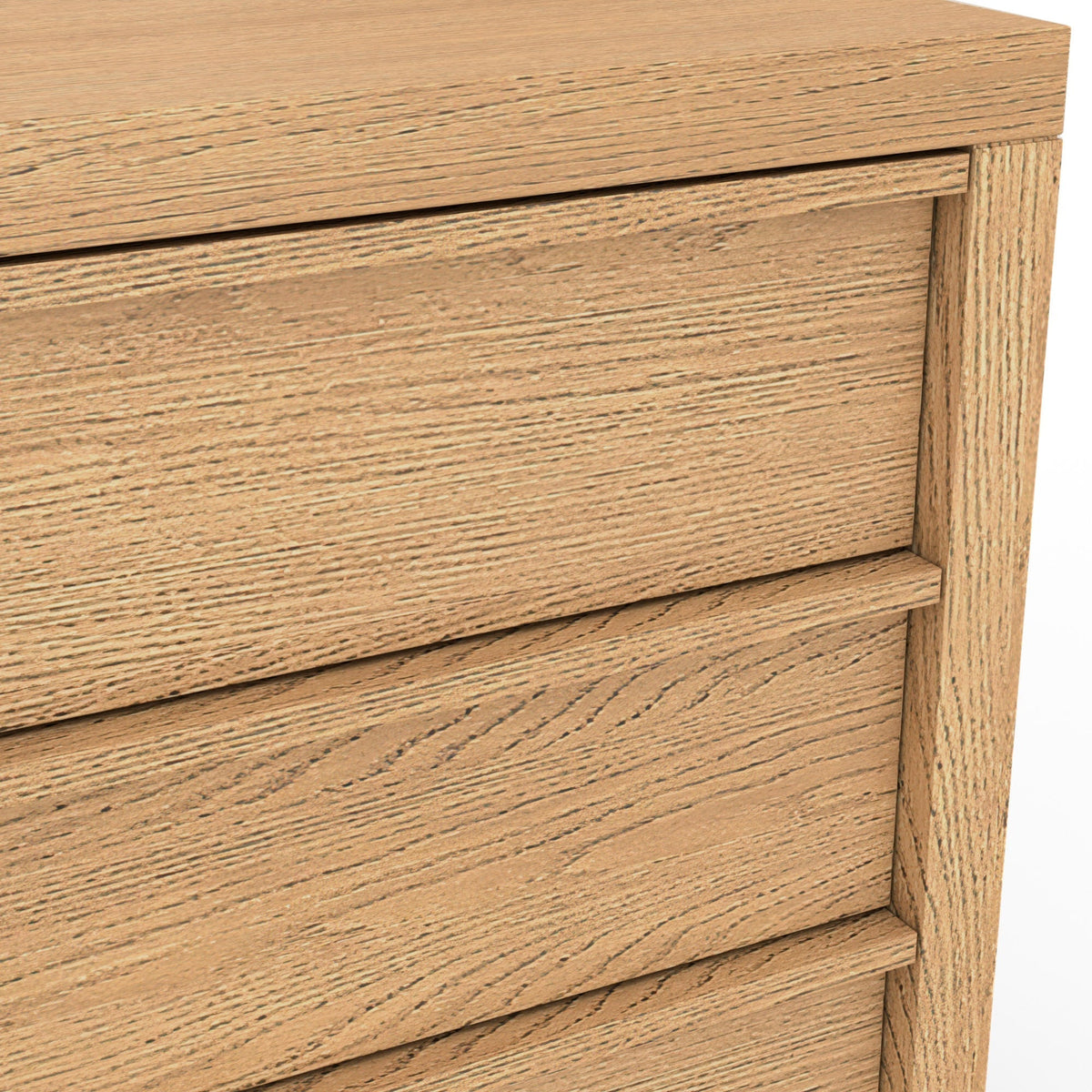 Flo 6-Drawer Mahogany and Oak Veneer Dresser, Natural – view 7