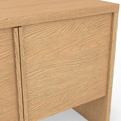 Flo Sideboard Buffet in Natural Oak Veneer with Mahogany Frame – view 2