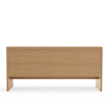 Flo Sideboard Buffet in Natural Oak Veneer with Mahogany Frame – view 4