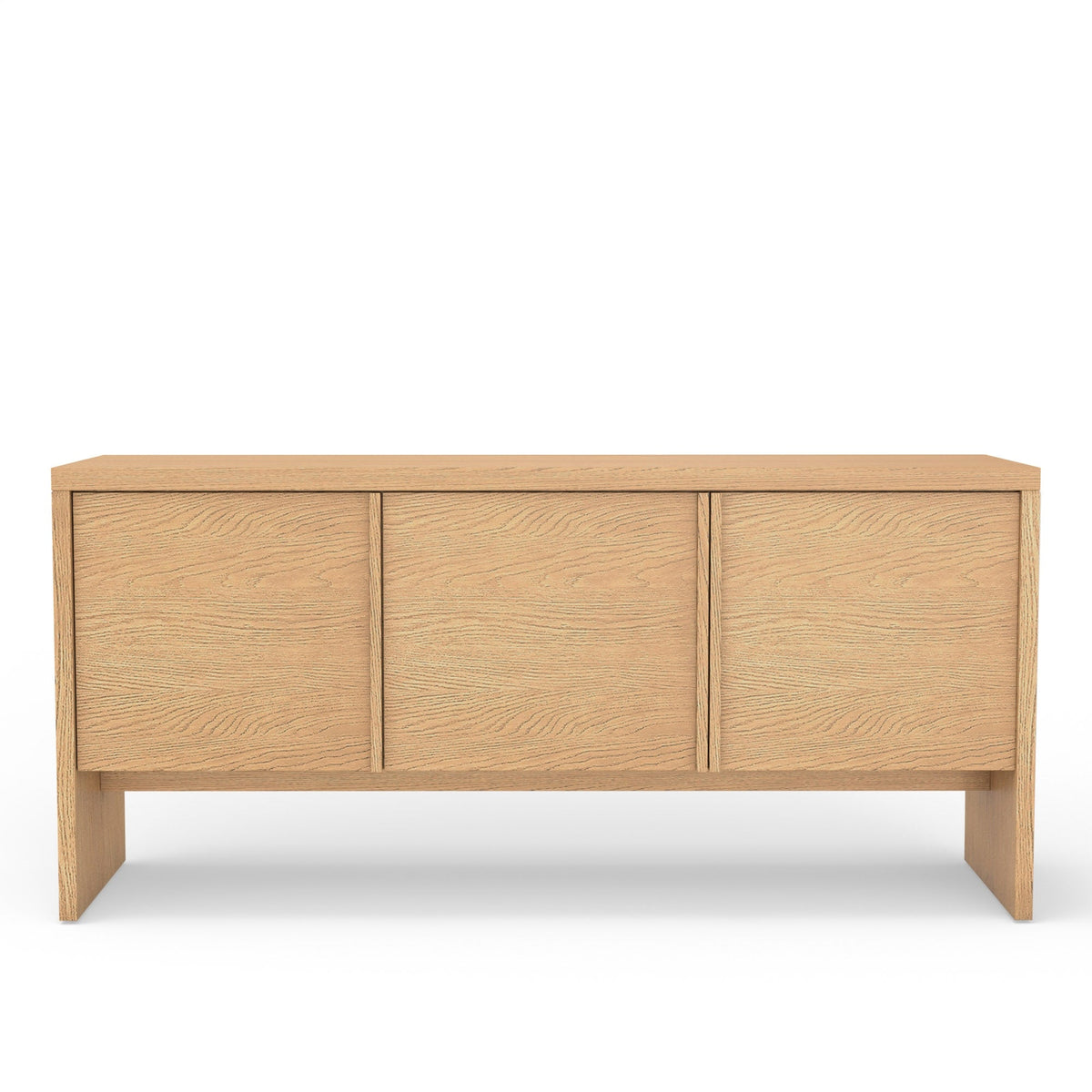 Flo Sideboard Buffet in Natural Oak Veneer with Mahogany Frame – view 6