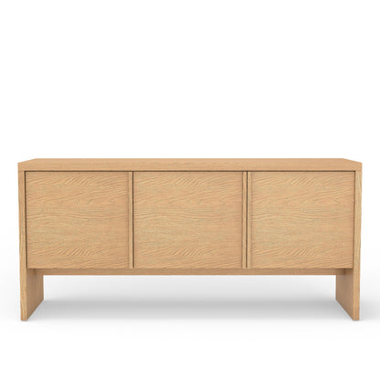 Flo Sideboard Buffet in Natural Oak Veneer with Mahogany Frame – view 6
