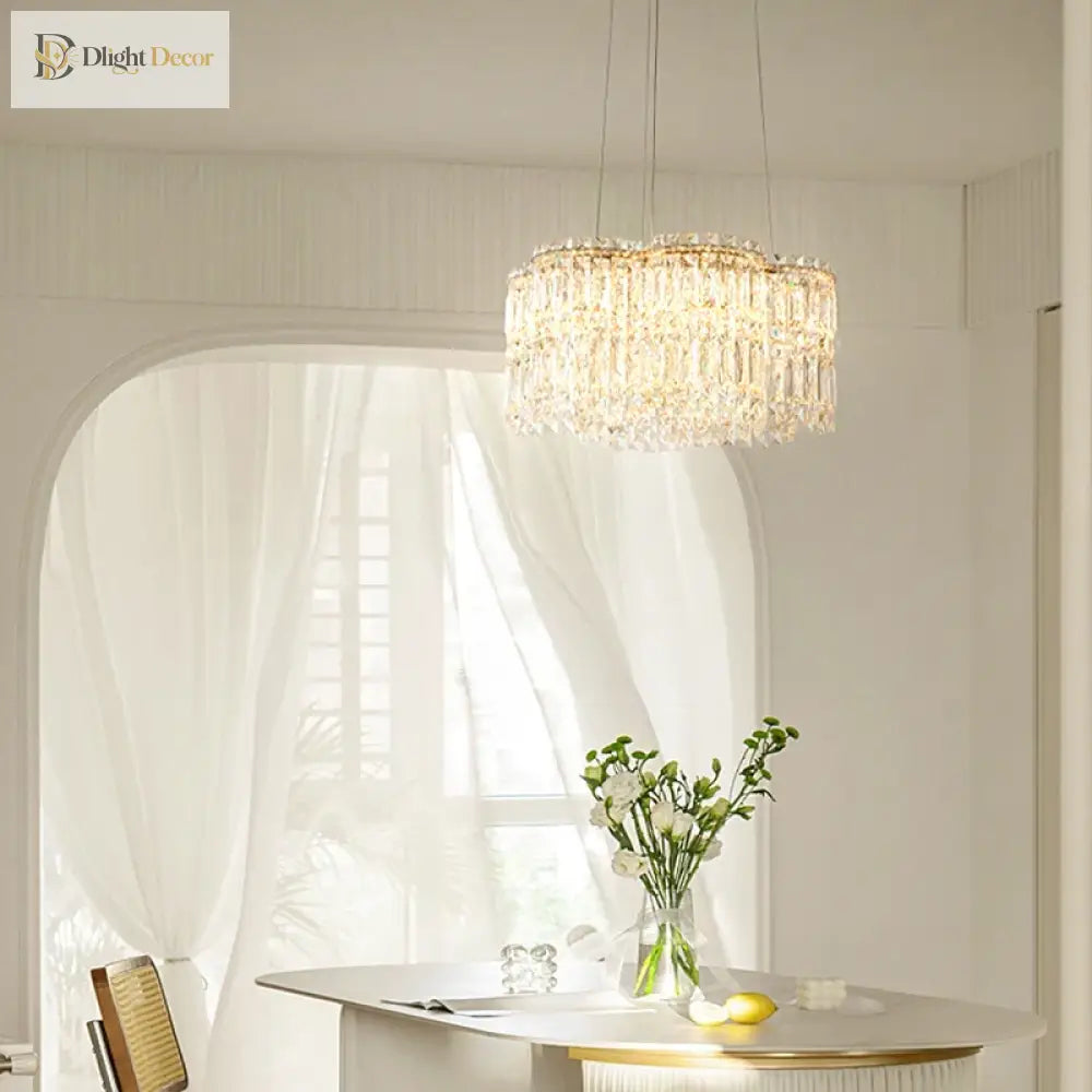 Flower Wave Crystal LED Chandelier with Matching Wall Lamps – view 5