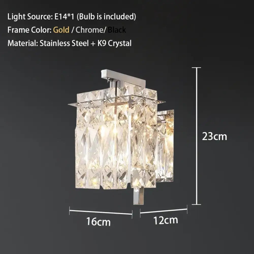 Flower Wave Crystal LED Chandelier with Matching Wall Lamps – view 7