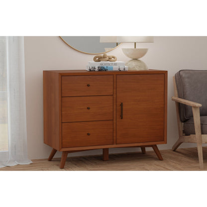 Flynn Solid Mahogany Tall Accent Cabinet, Chestnut – view 2