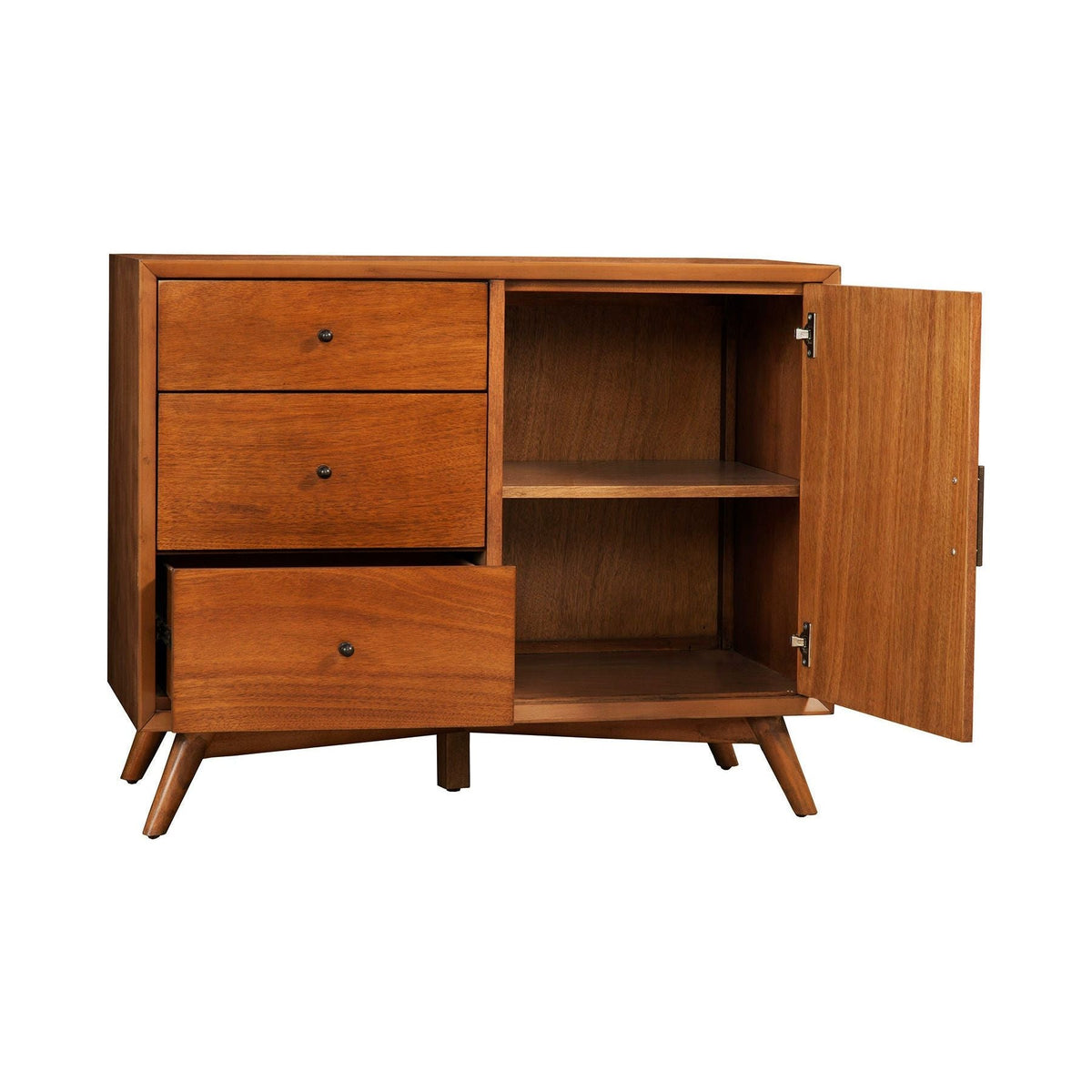 Flynn Solid Mahogany Tall Accent Cabinet, Chestnut – view 6