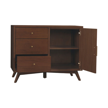 Flynn Tall Accent Cabinet with Adjustable Shelves, Walnut – view 5